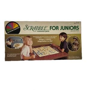 Scrabble for Juniors Selcher and Righter Vintage 1982 Board Game